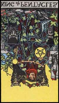 金貨の王（逆位置）