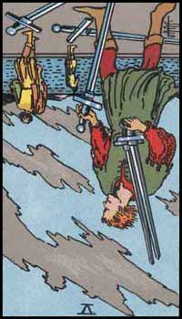 剣の5（逆位置）